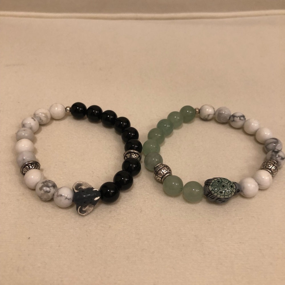 MARBLE BEADED BRACELETS